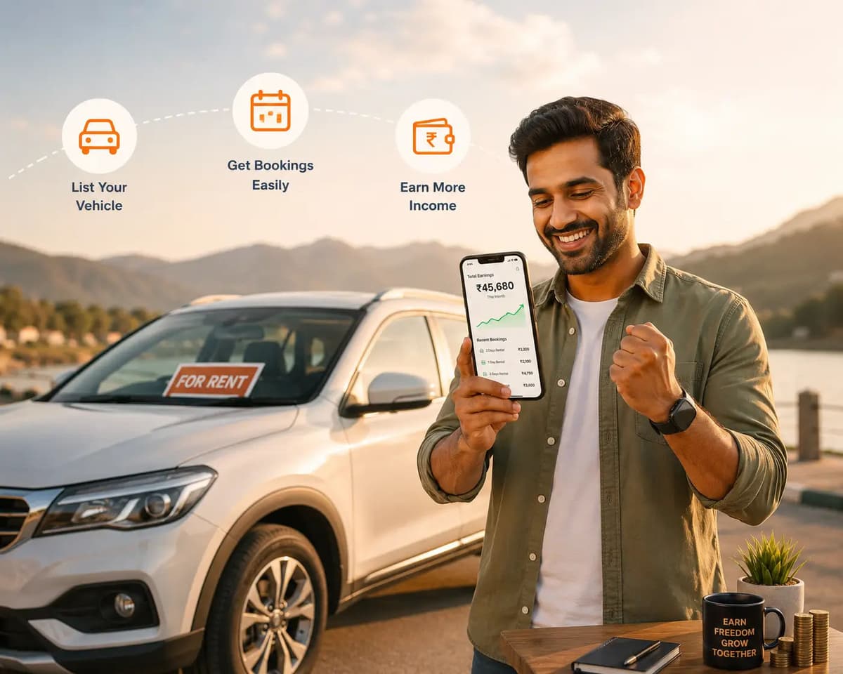 Earn money by renting your vehicle